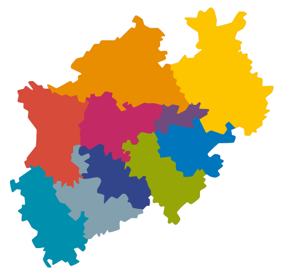 Die Zehn Kulturregionen in NRW